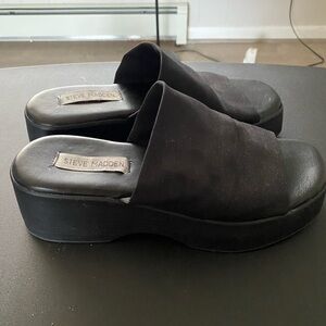 Steve Madden SLINKY30 BLACK  Women's platform Sandals